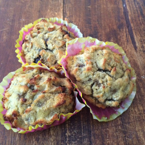 Glutenvrije blueberry muffins met chocolade