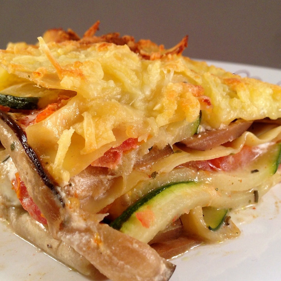 Griekse lasagne (vegetarisch)