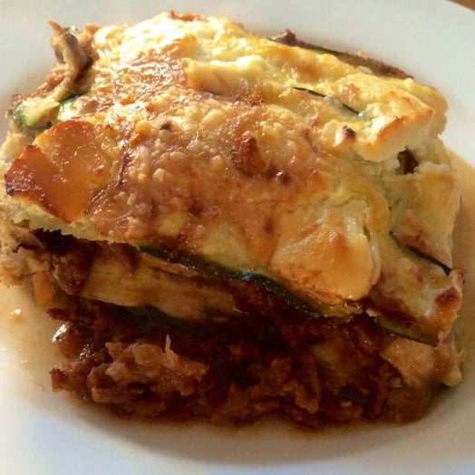 Low Carb lasagne met courgette en aubergine