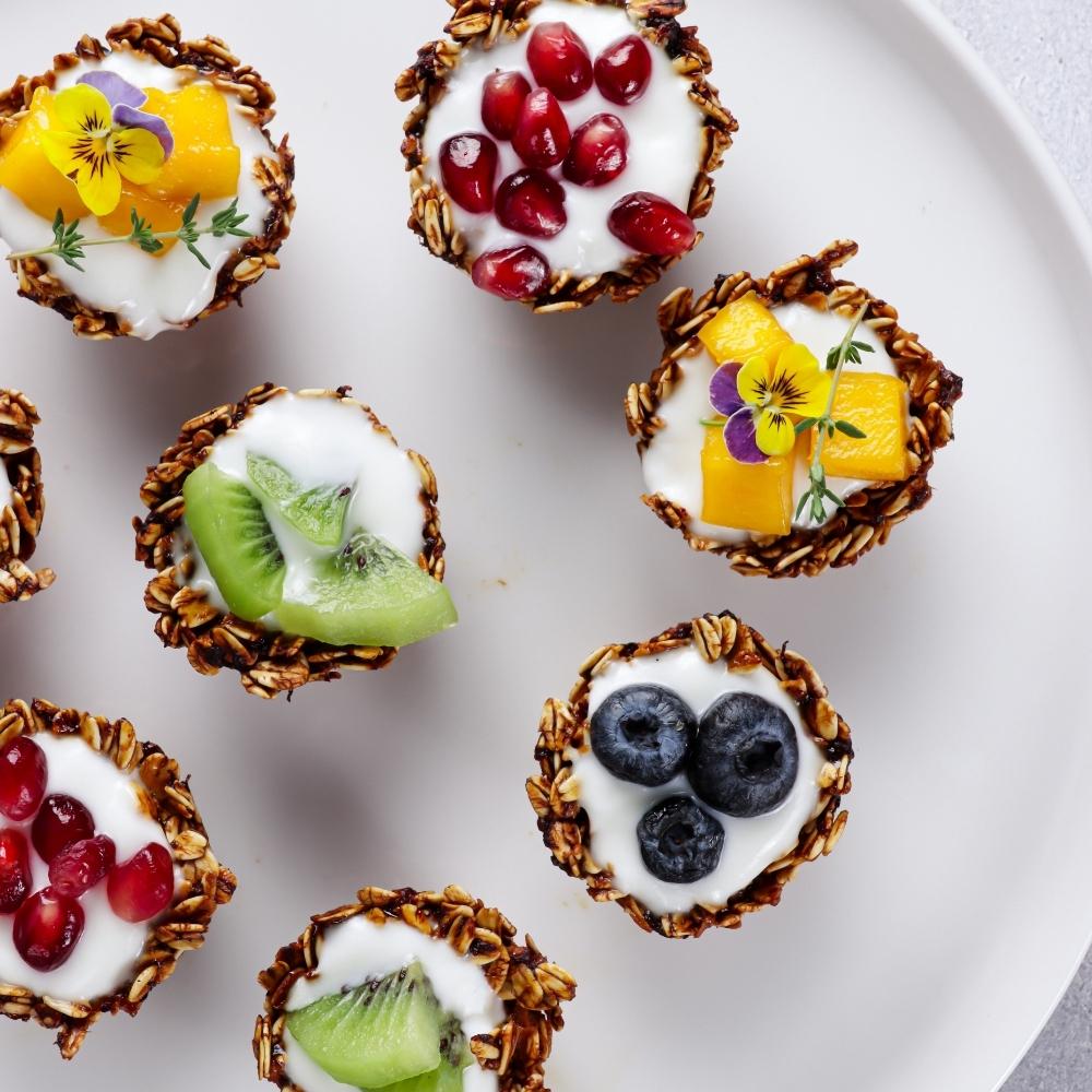 Granola cups met Griekse yoghurt