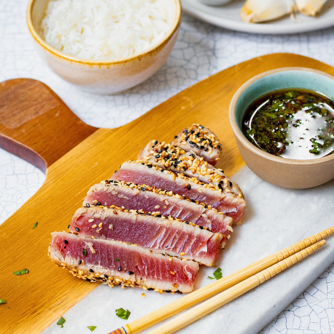 Tonijnsteak met Knapperige Sesamkorst