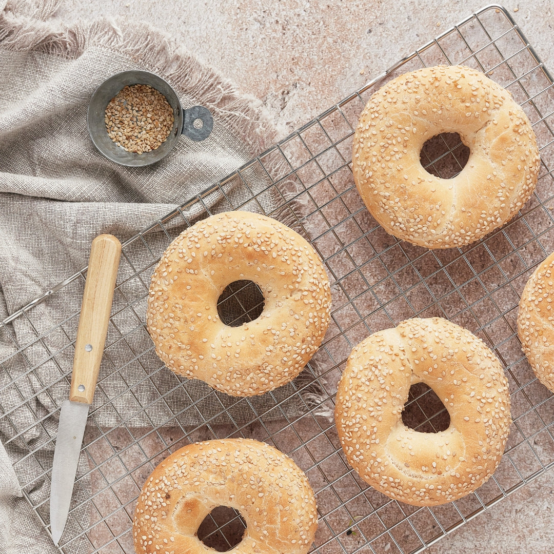 Zelfgemaakte Spelt Bagels