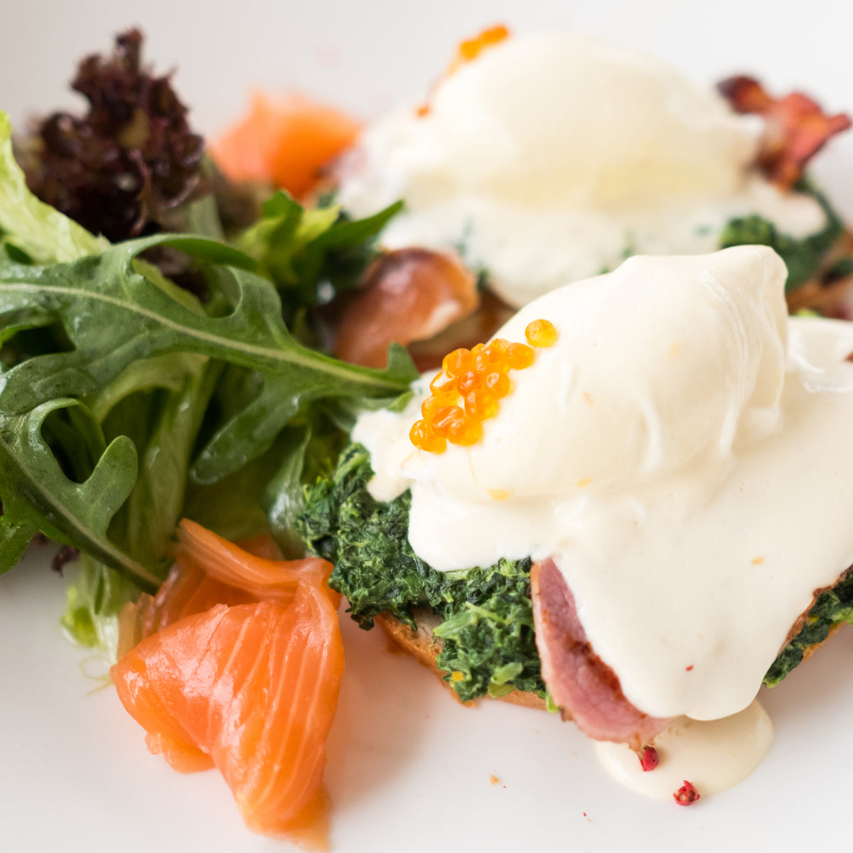 Eggs Benedict met zalm en spinazie Mijn Momentum Mein Momentum