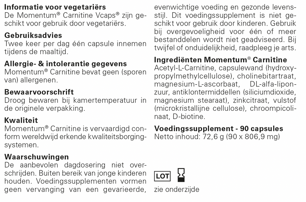 Carnitine informatie