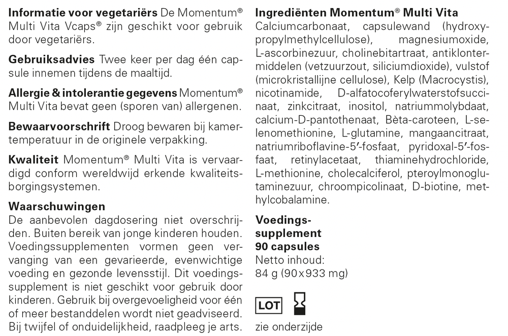 Momentum® Multi Vita (90 capsules)